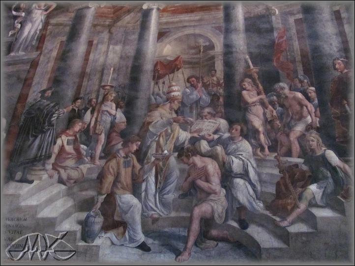 Raffael: Křest císaře Konstantina - Rafaelovy komnaty